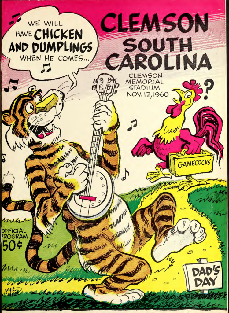 1960 South Carolina vs. Clemson Game Program