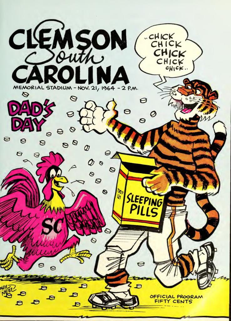1964 South Carolina vs. Clemson Game Program