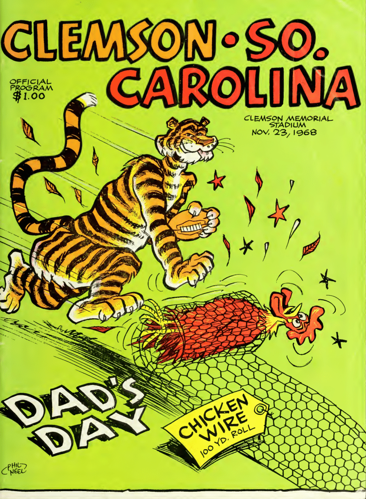 1968 South Carolina vs. Clemson Game Program