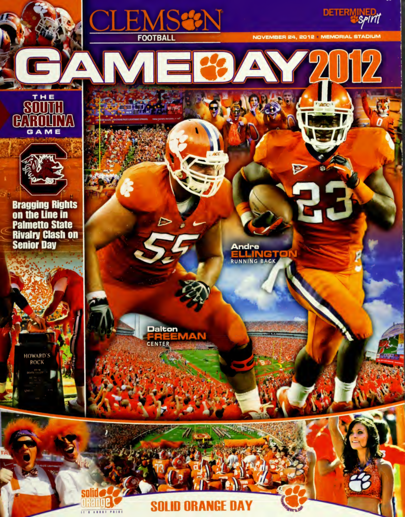 2012 South Carolina vs. Clemson Game Program