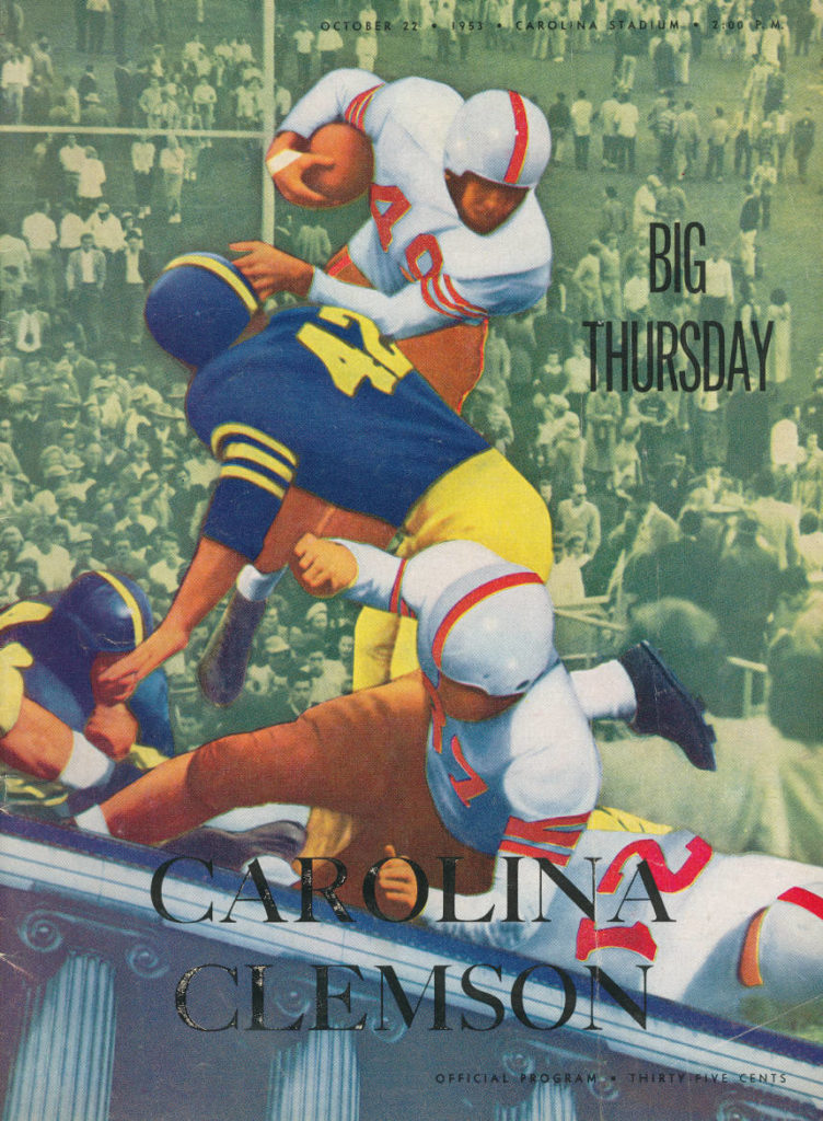 1953 South Carolina vs. Clemson Game Program
